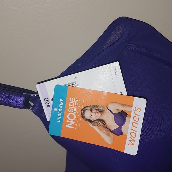 Warner's Women's No Side Effects Full Coverage Underwire Bra - Picture 2 of 4